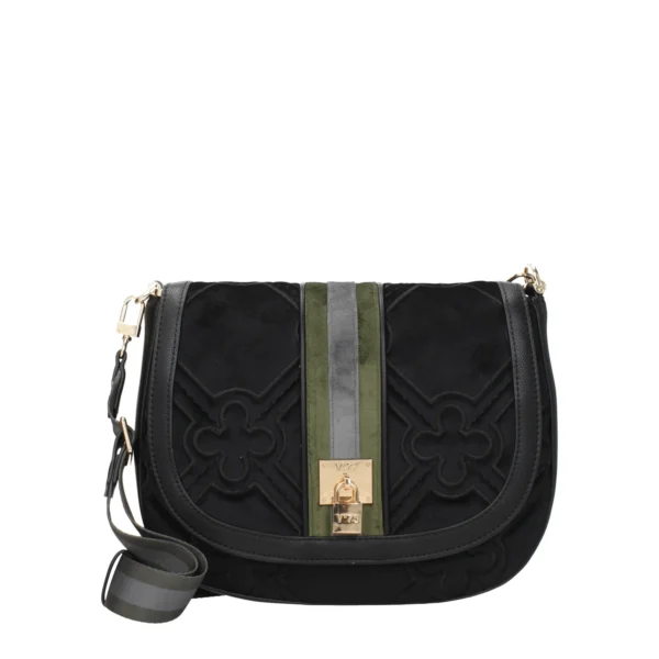 V°73 Crossbody Bags Women Fabric Black/Multicolor