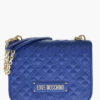LOVE MOSCHINO FAUX LEATHER QUILTED SHOULDER BAG WITH LM-LOGO ON THE BACK