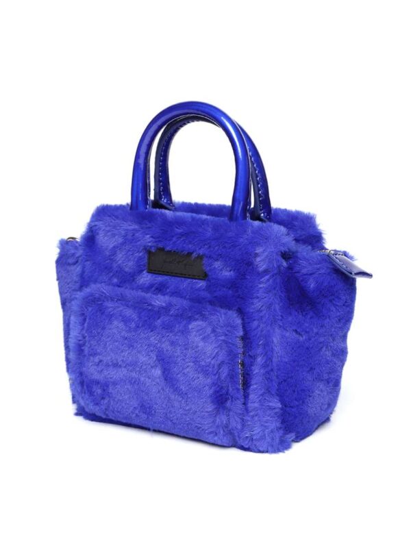 Kendall & Kylie for Blue Solid Faux Fur Sling Bag - Imagen 2